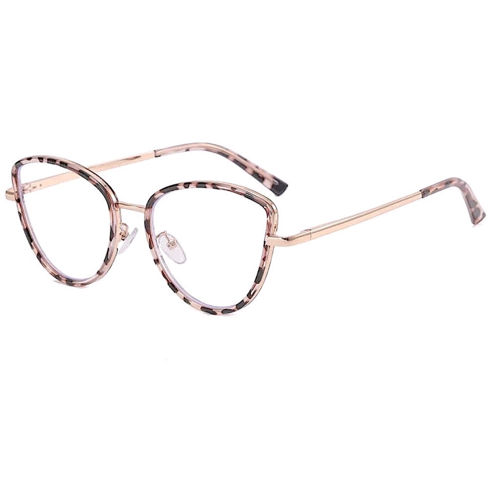 NWT Leopard Print Cat Eye Blue Blocking Glasses